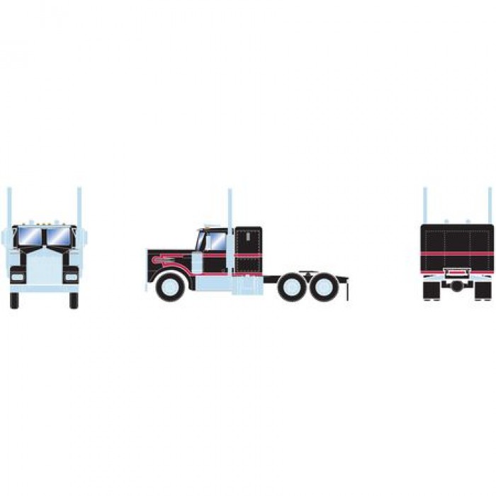 Athearn RTR Kenworth Tractor, Black/Red