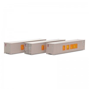 Athearn 40' Corrugated Low Container, Yang Ming/Old (3)