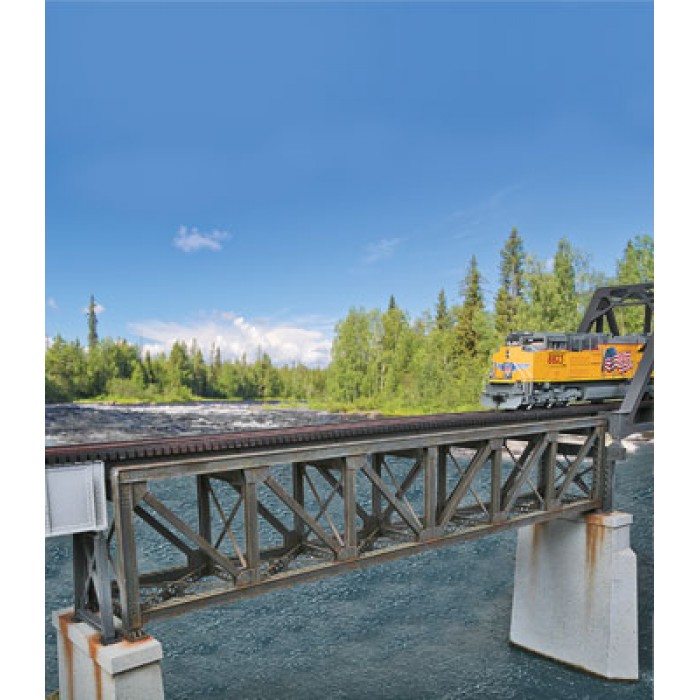 Walthers Cornerstone 109′ Single-Track Pratt Deck Truss Railroad Bridge