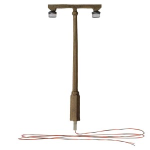 Woodland Scenics Just Plug(TM) - Twin Lamp Post pkg(3)